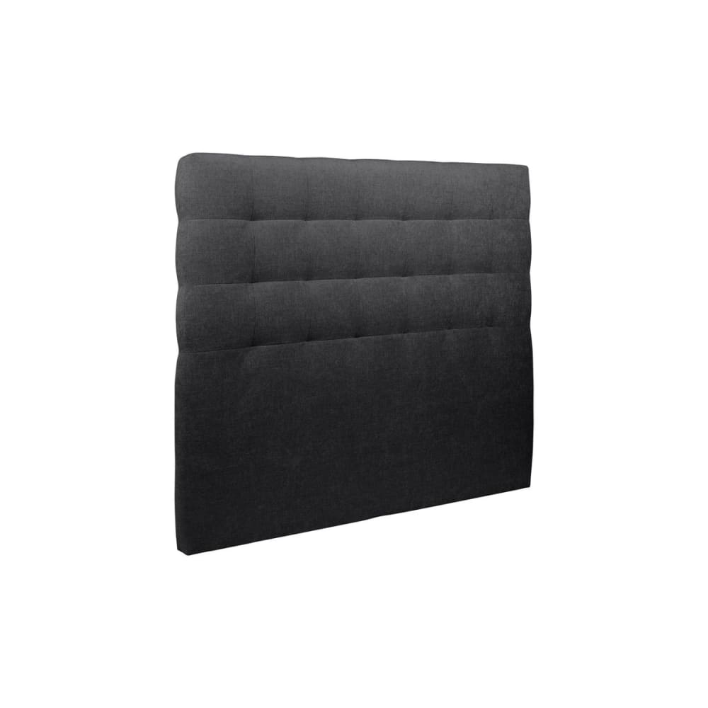 Tete de lit Capitonnée Tissu Noir 160x120