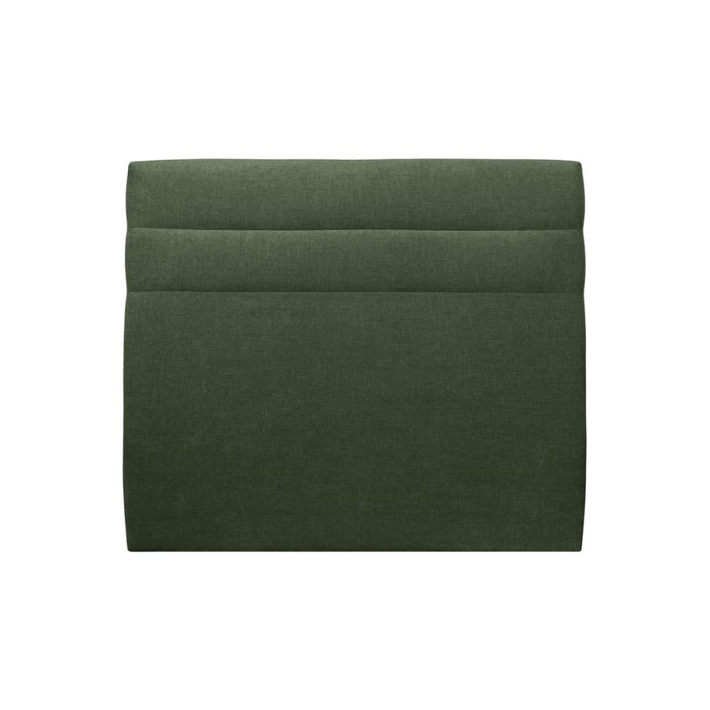 Tete de lit Lignes Tissu Vert kaki 160x120