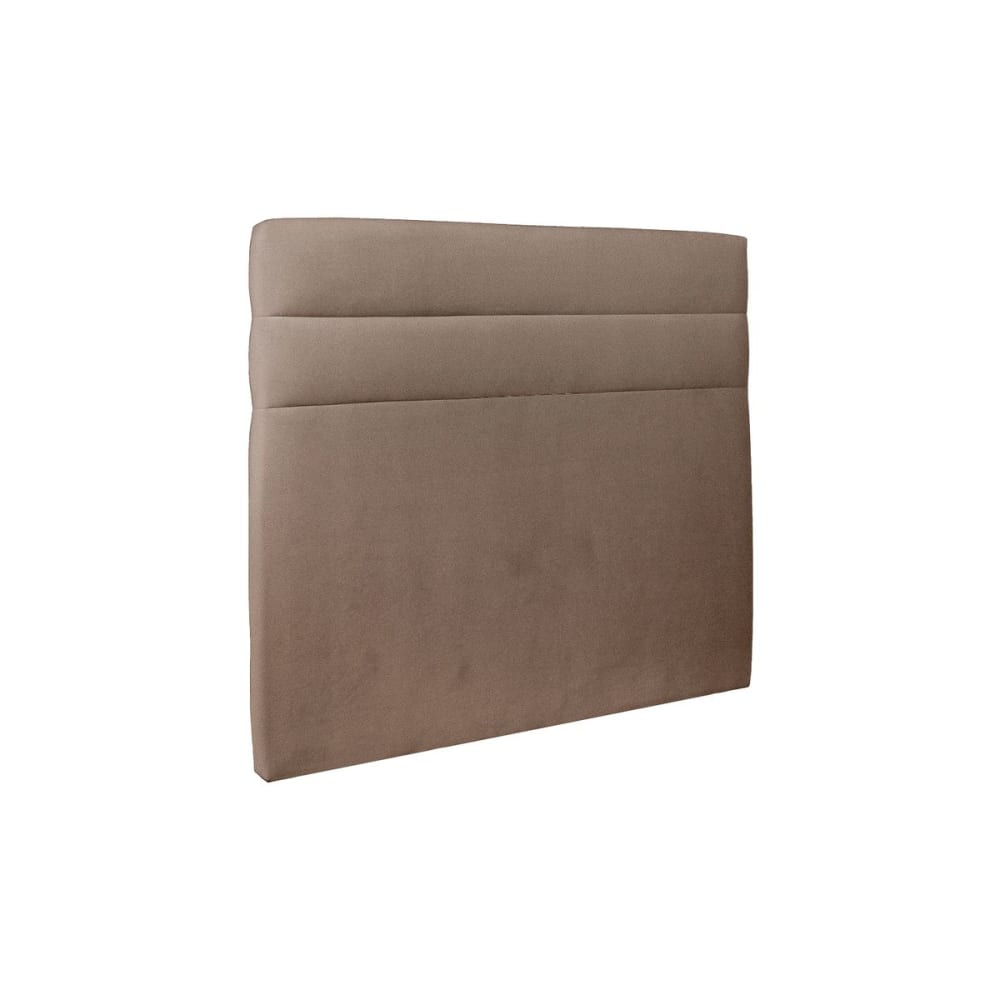 Tete de lit Lignes Velours Taupe 160x120