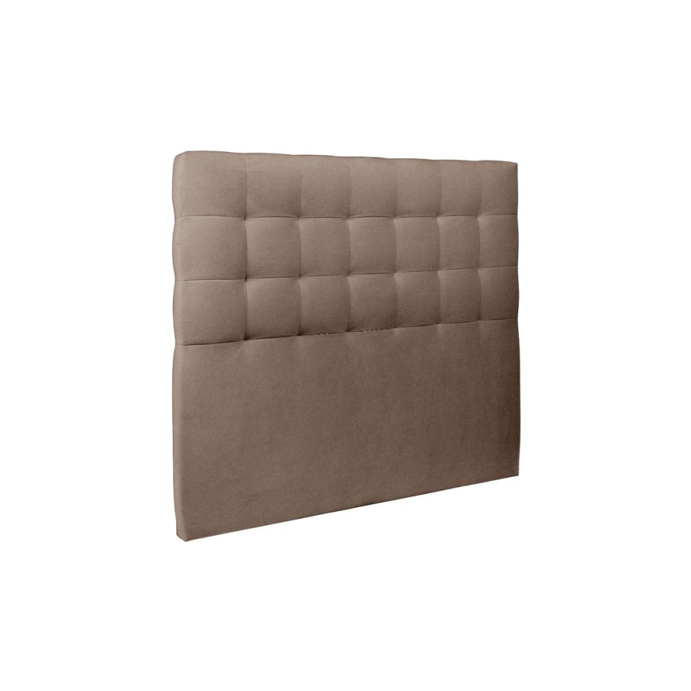Sommeil de Plomb Kopfteil gepolstert - Gesteppt – taupefarbener Samtstoff - 180 cm style classic chic - Holz