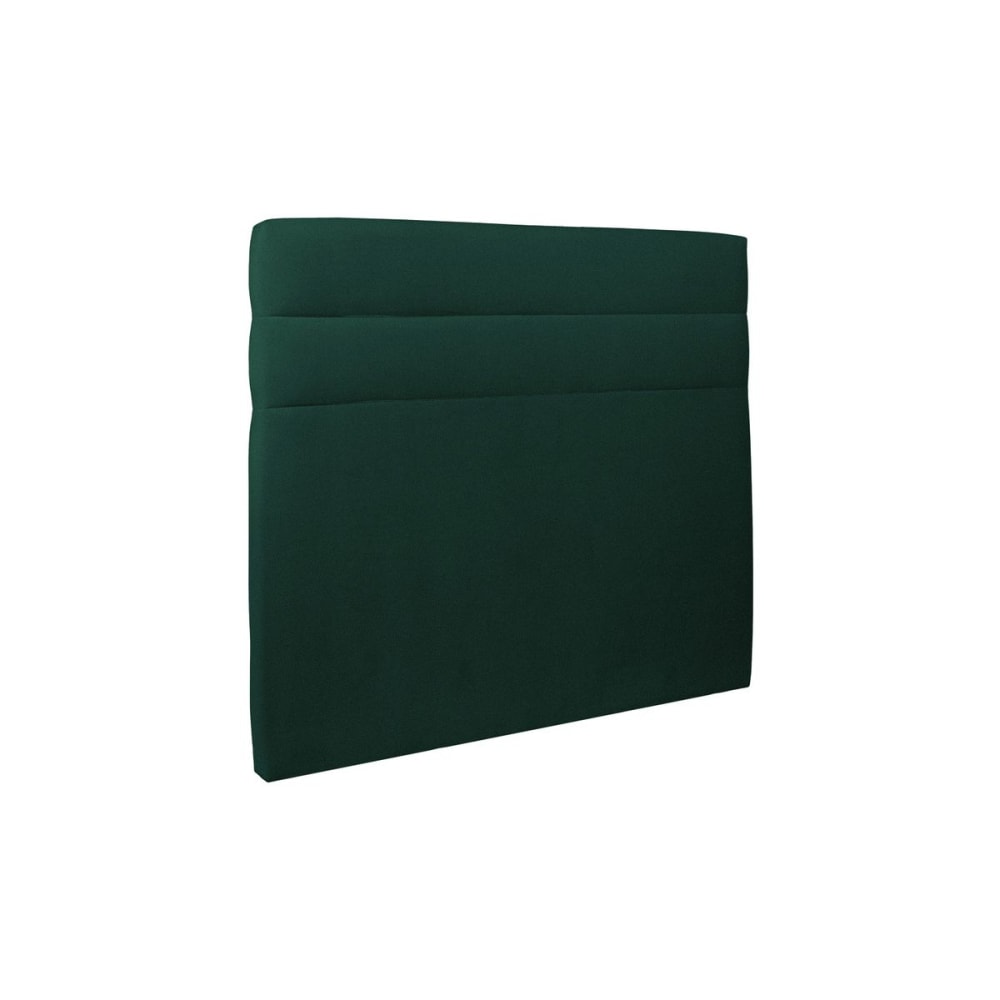 Tete de lit Lignes Velours Vert 160x120