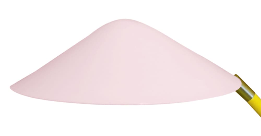 Lampe à poser métal multicolore abat-jour rose — vue 4