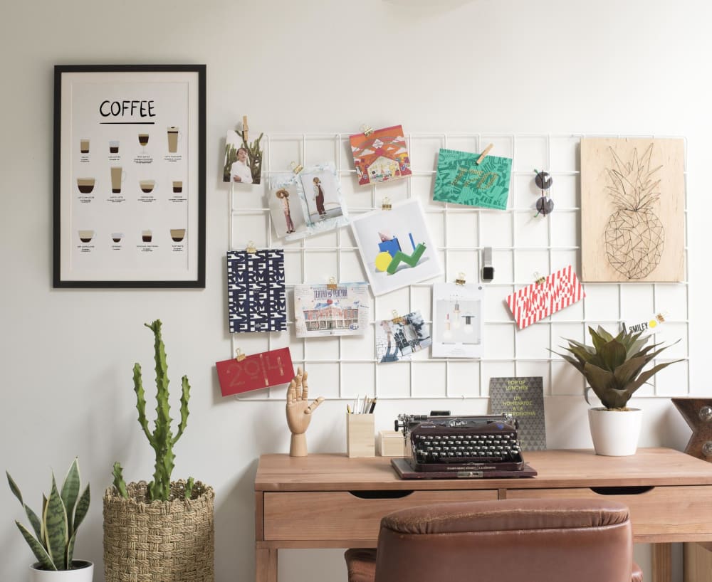 Tableau avec cadre noir 40x30 Café