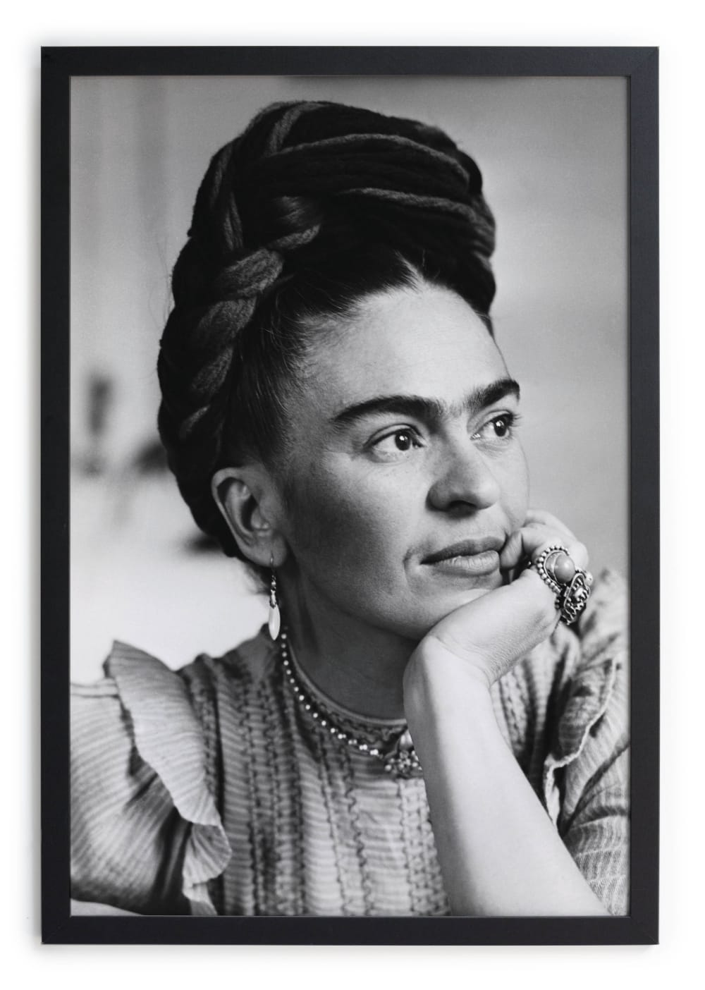 Tableau avec cadre noir 40x30 Kahlo