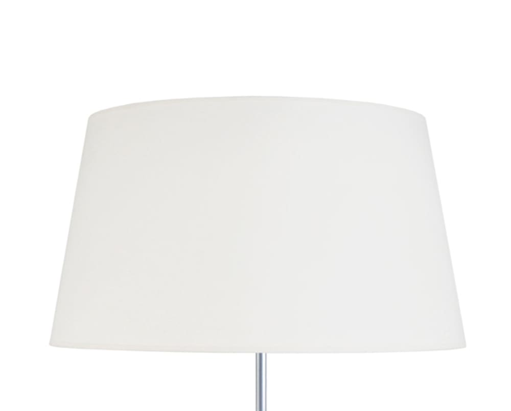Lampadaire bois naturel abat-jour tissu écru — vue 4