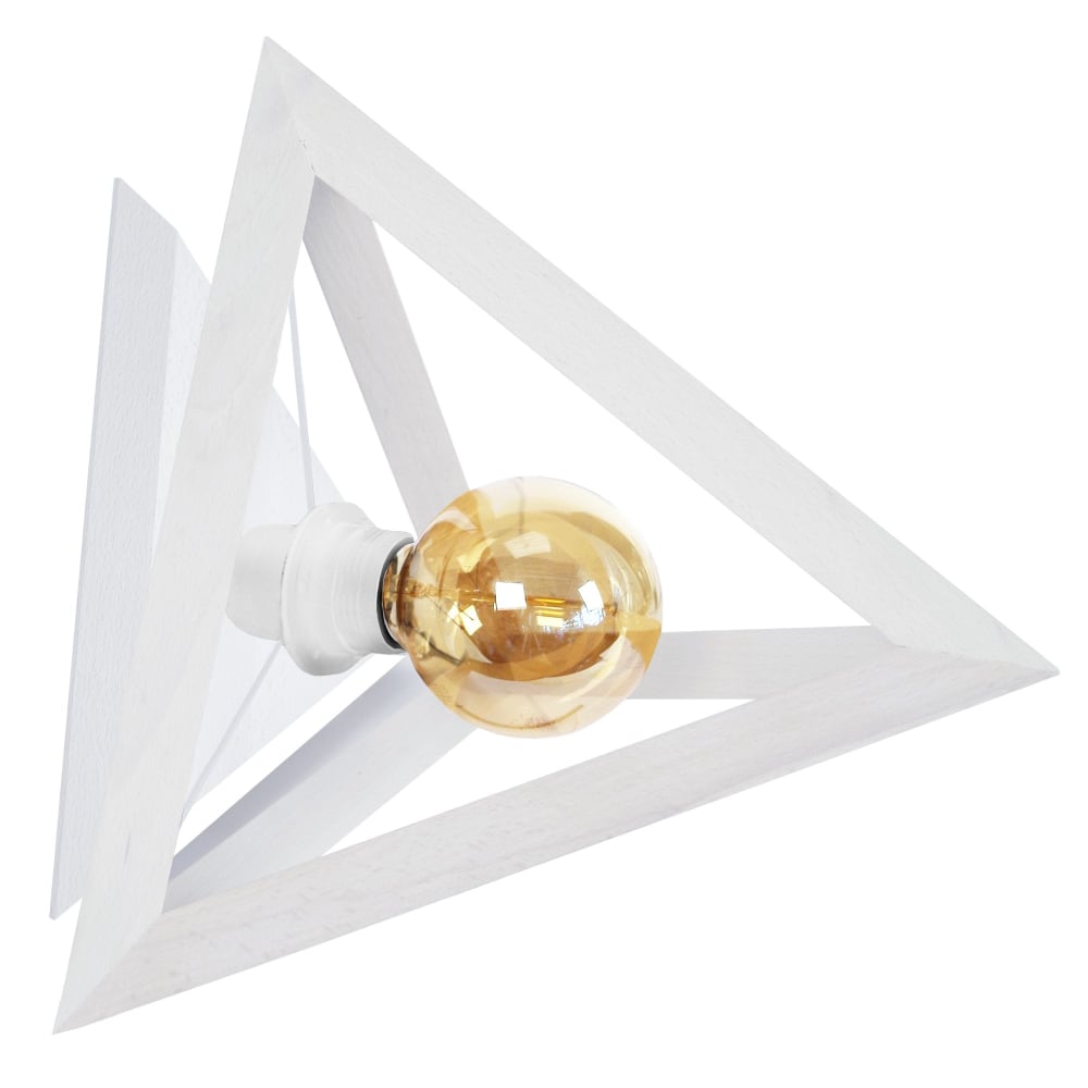 Applique pyramide bois blanc