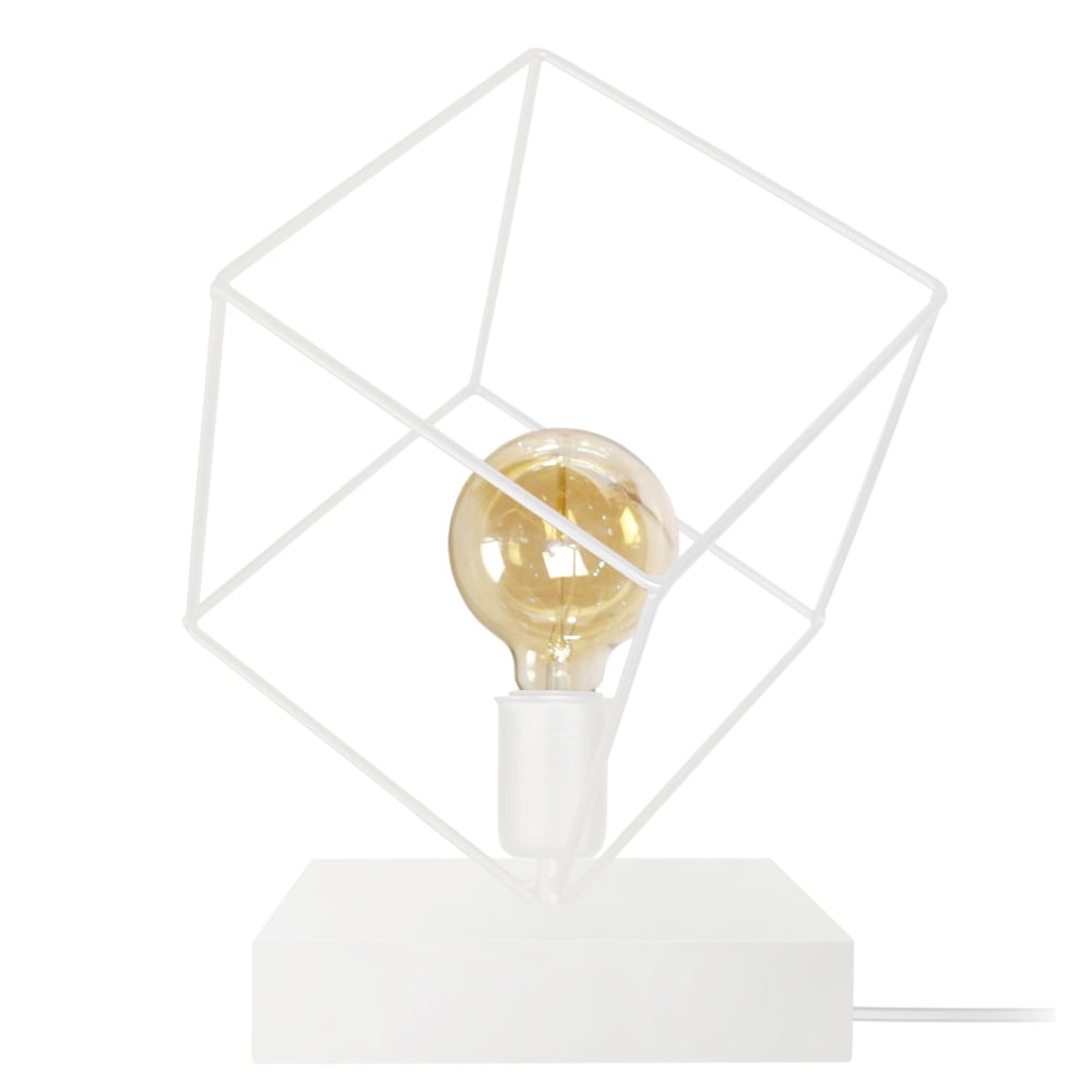 Lampe à poser métal blanc