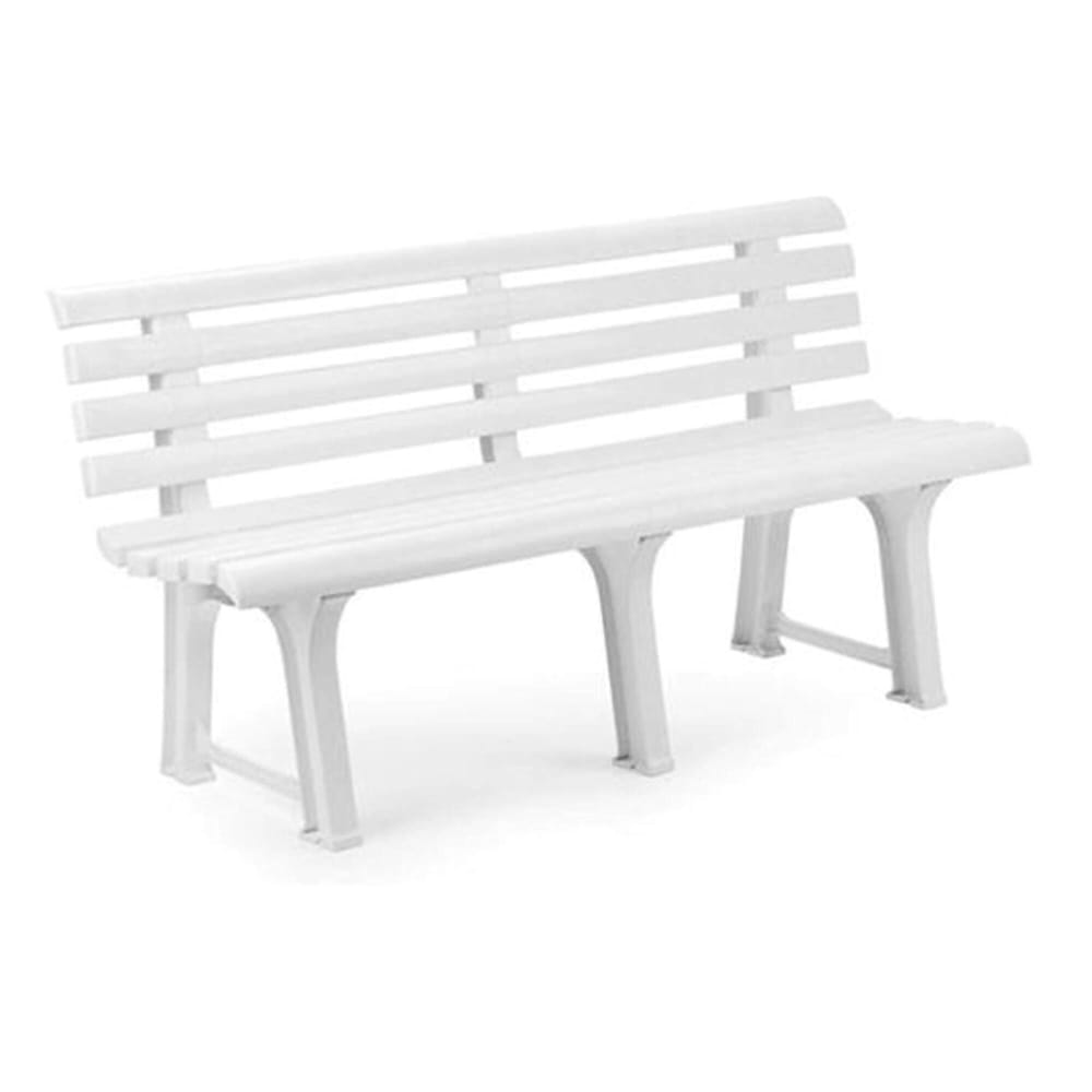 Banc d'extérieur blanc 148x145 cm - Maisons du Monde