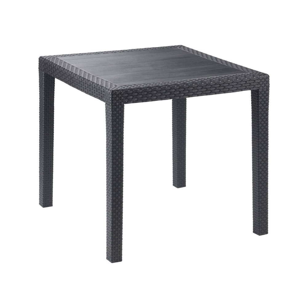 Table d'extérieur anthracite 79x79 cm