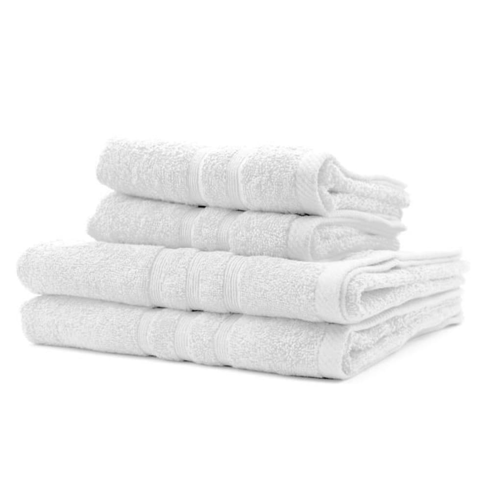 2 serviettes de bain 50 x 90 + 2 draps de bain 70 x 130 2 serviettes de bain 50 x 90 + 2 draps de bain 70 x 130