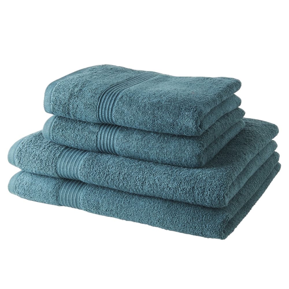 2 serviettes de bain 50 x 90 + 2 draps de bain 70 x 130