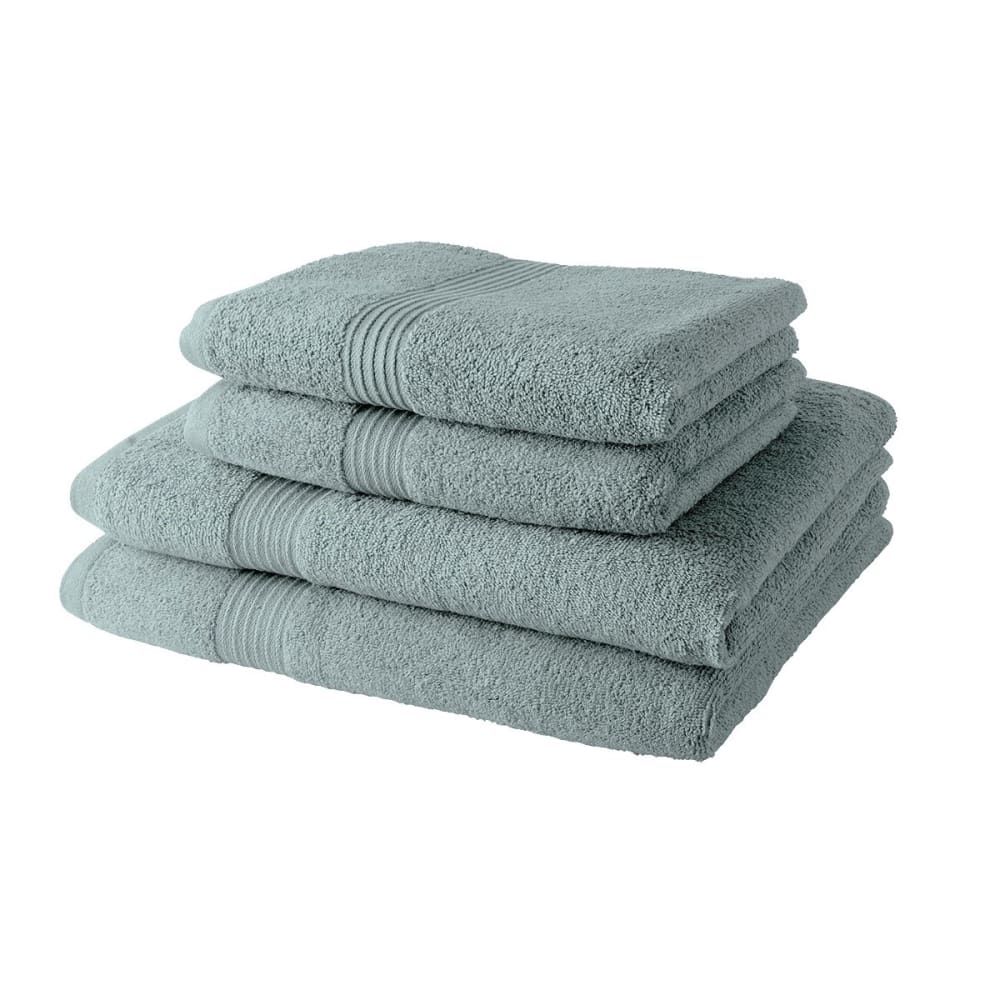2 serviettes de bain 50 x 90 + 2 draps de bain 70 x 130