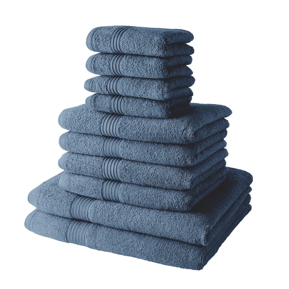 4 serviettes de bain 30 x 50 + 4 serviettes de bain 50 x 90 + 2 draps