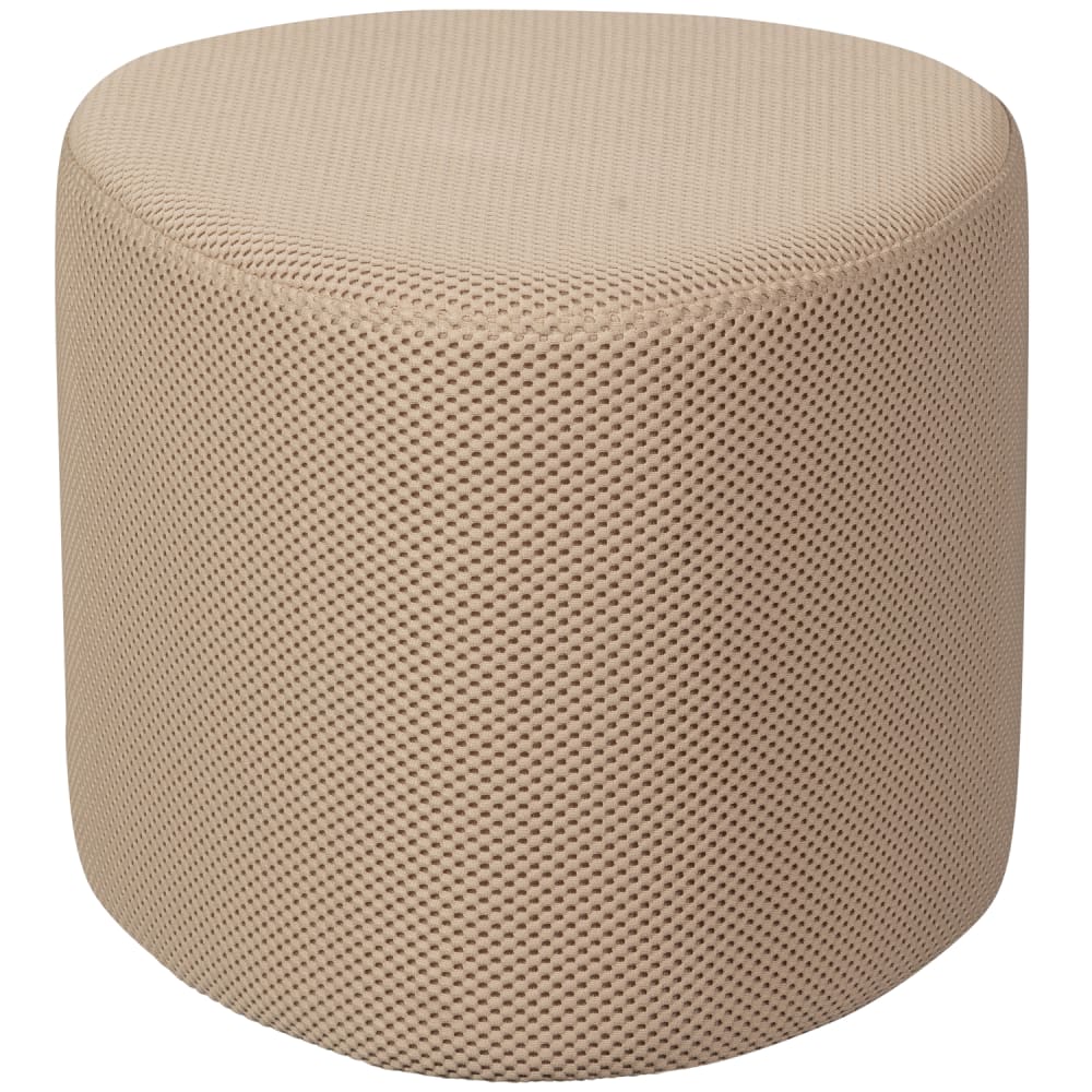 Tabouret en tissu maillé, marron