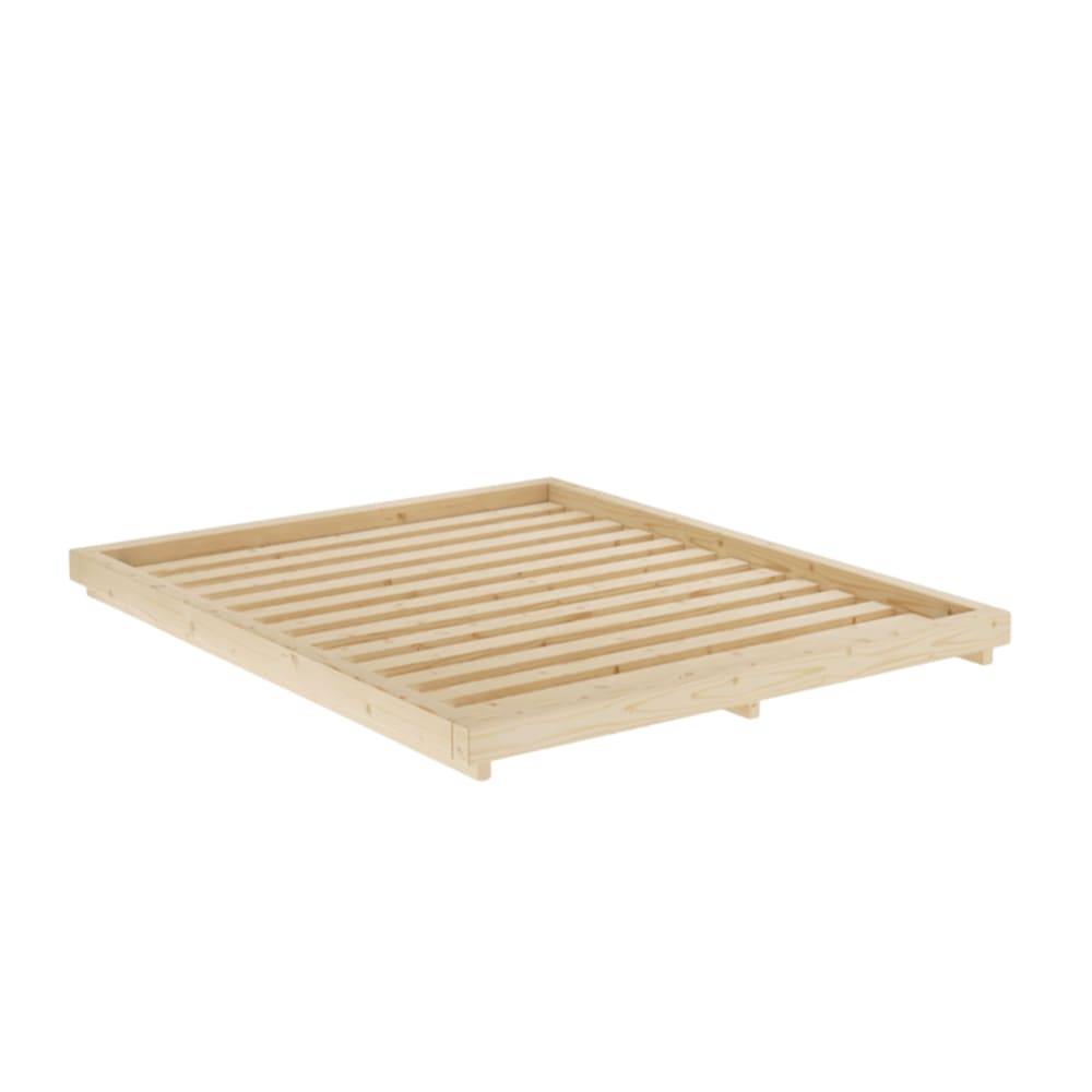 Lit futon dock en pin massif, style japonais naturel 140x200 Lit futon dock en pin massif, style japonais naturel 140x200