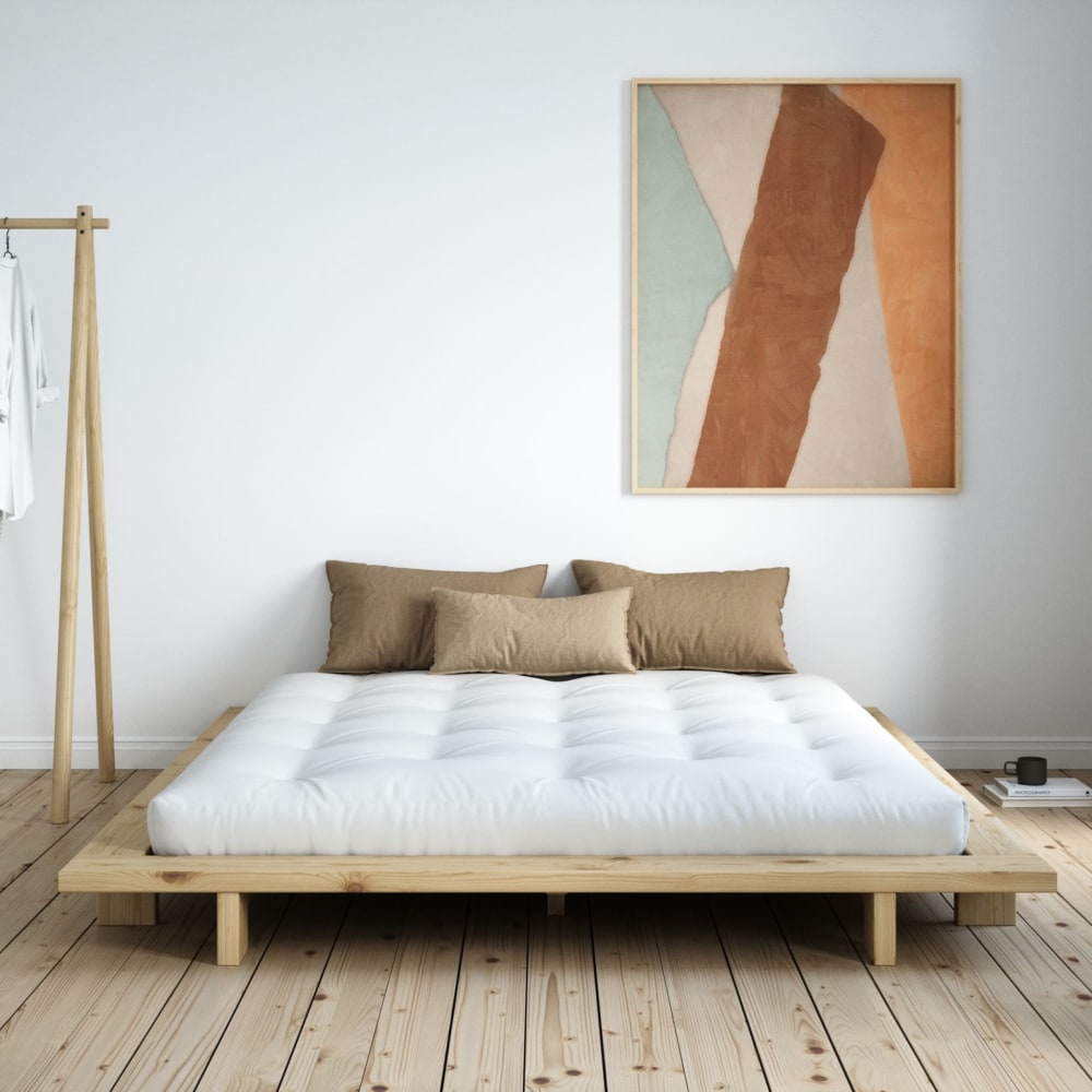 Karup Design Lit futon japan en pin massif , avec sommier 180x200 style contemporain Marron Bois