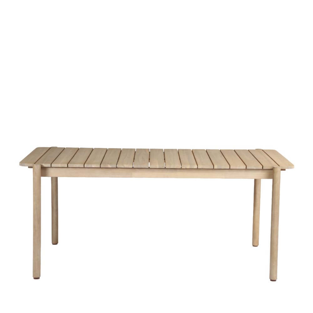 Table à manger 6 personnes en bois d'acacia - Bois clair