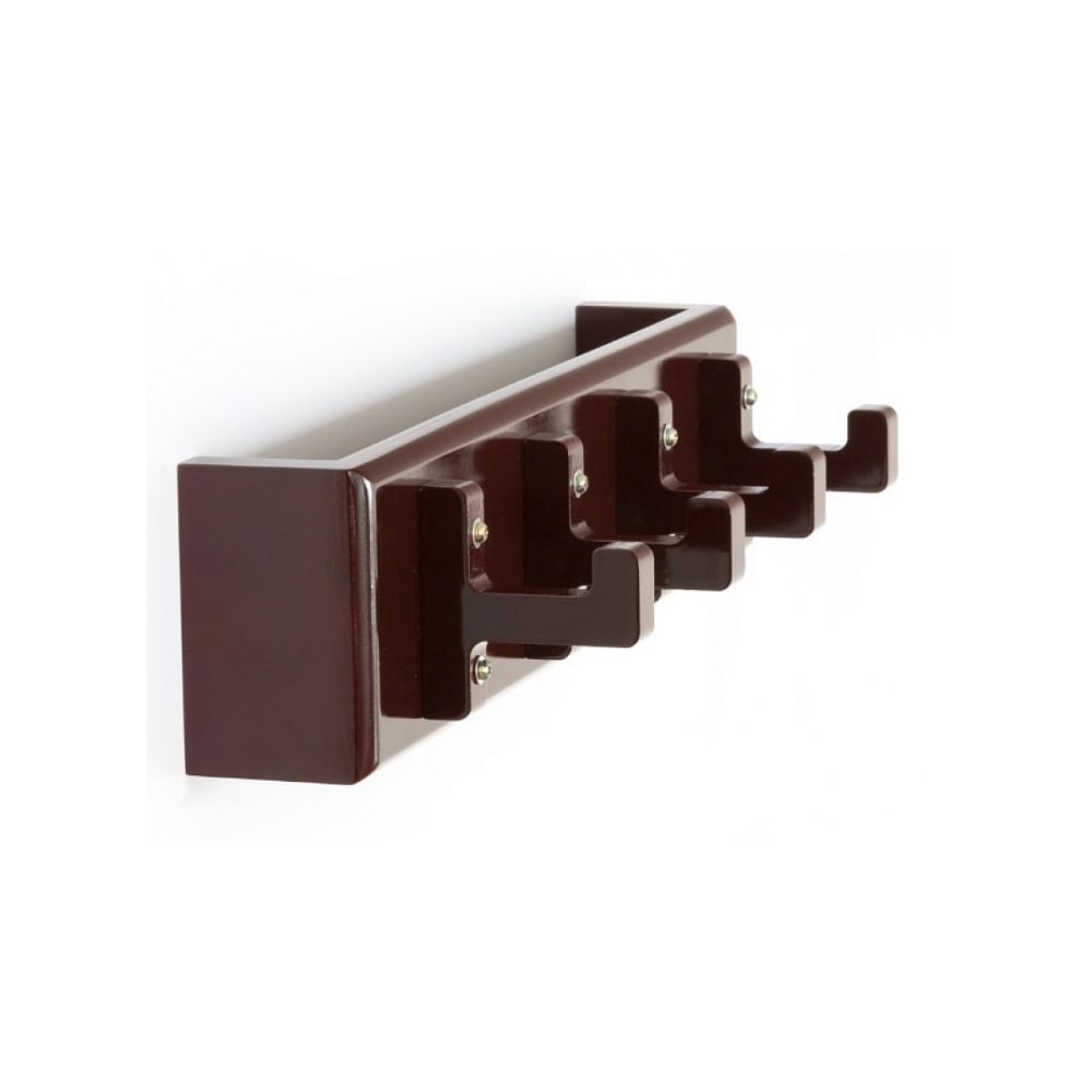 Patere marron avec crochets - cles