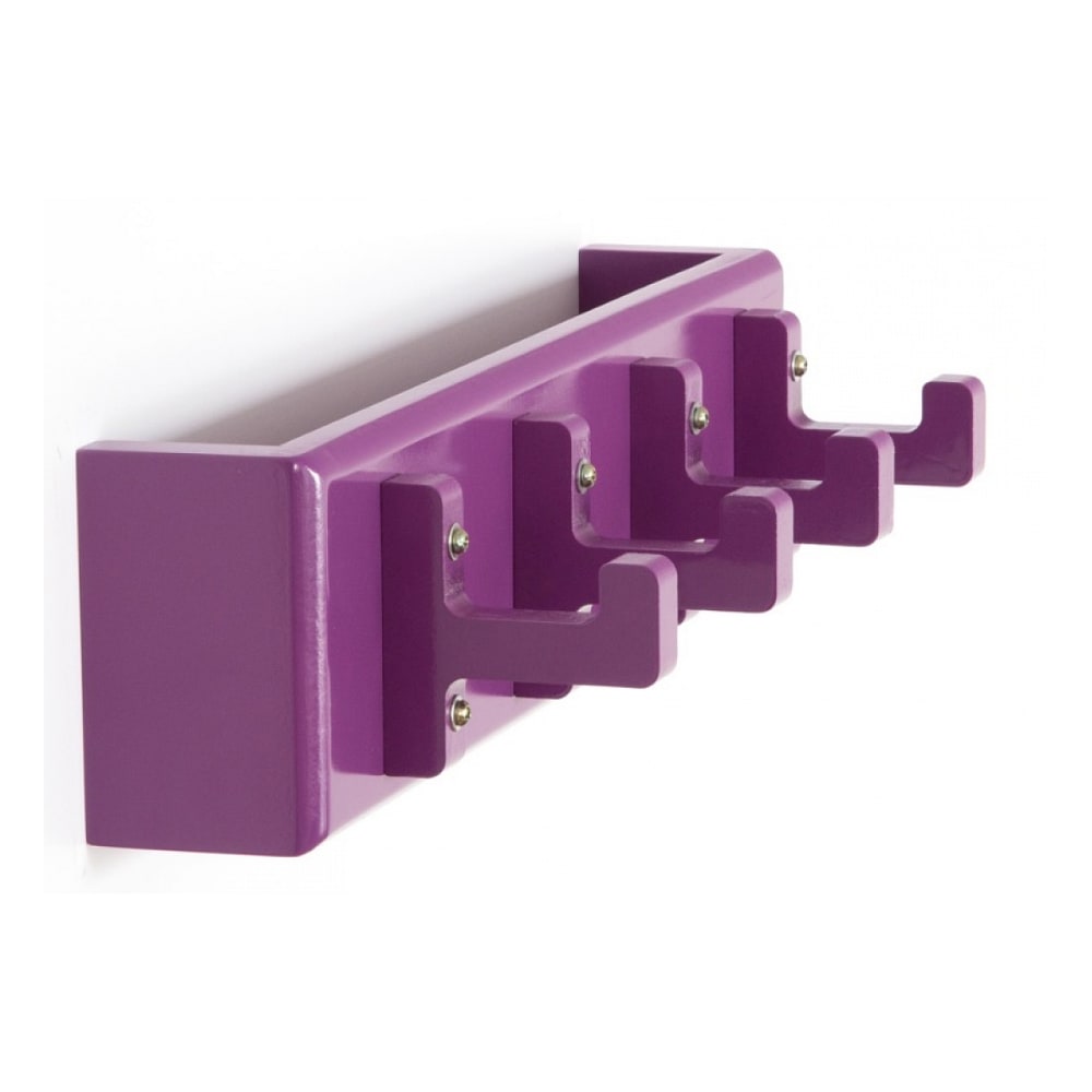Patere violet avec crochets