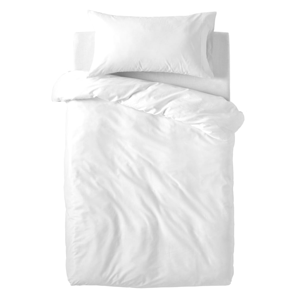 Taie d'oreiller 100% coton blanc 50x75 cm - Maisons du Monde