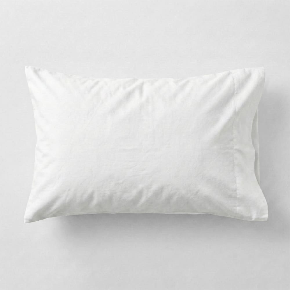 Taie d'oreiller 100% Coton Blanc 40x60 cm (Lit Bébé)