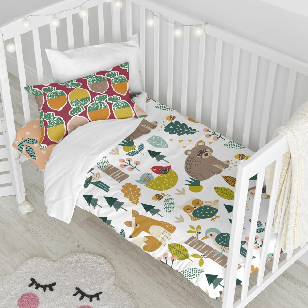 Parure housse de couette 2 pièces multicolore 100x120 cm (berceau) - Maisons du Monde