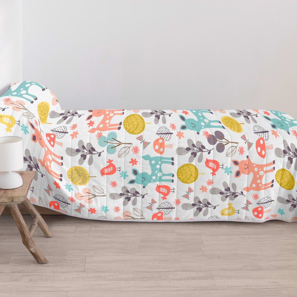 Couvre-lit 100% coton multicolore 180x260 cm - Maisons du Monde