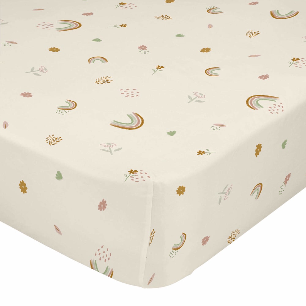 Drap-housse 100% Coton Multicolore 70x140x14 cm (Lit Bébé)