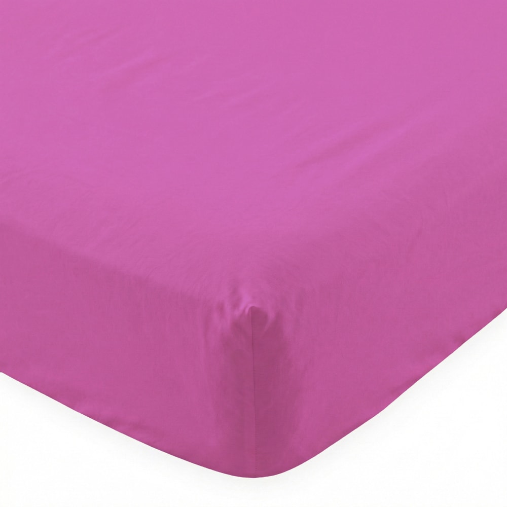 Drap-housse 100% Coton Fuchsia 60x120x14 cm (Berceau) Drap-housse 100% Coton Fuchsia 60x120x14 cm (Berceau)