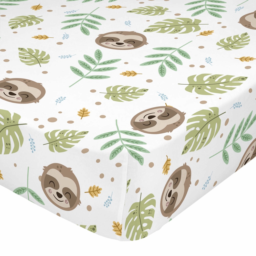 Drap-housse 100% Coton Multicolore 70x140x14 cm (Lit Bébé)