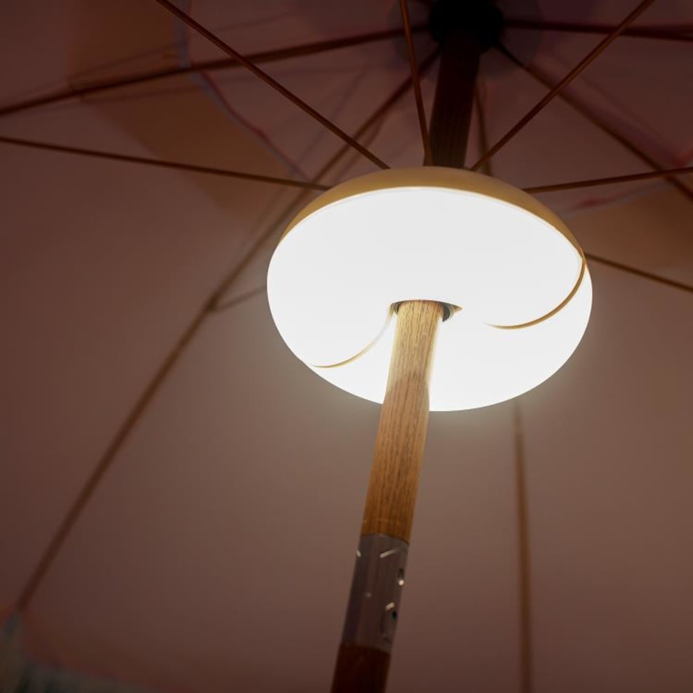 Lampe à poser d'extérieur sans fil pvc recyclé diamètre 20cm blanc - Maisons du Monde