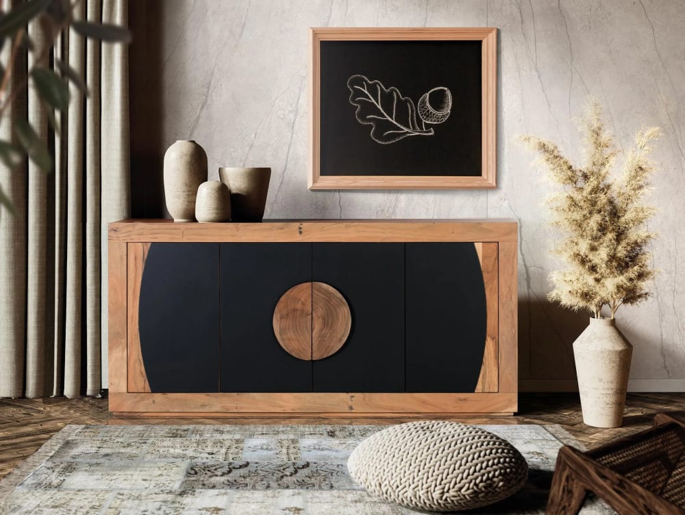 Sideboard mit 4 Türen aus Akazienholz - Maisons Du Monde
