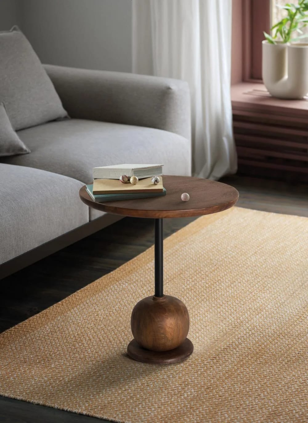 Table d'appoint circulaire en bois de manguier - Maisons du Monde
