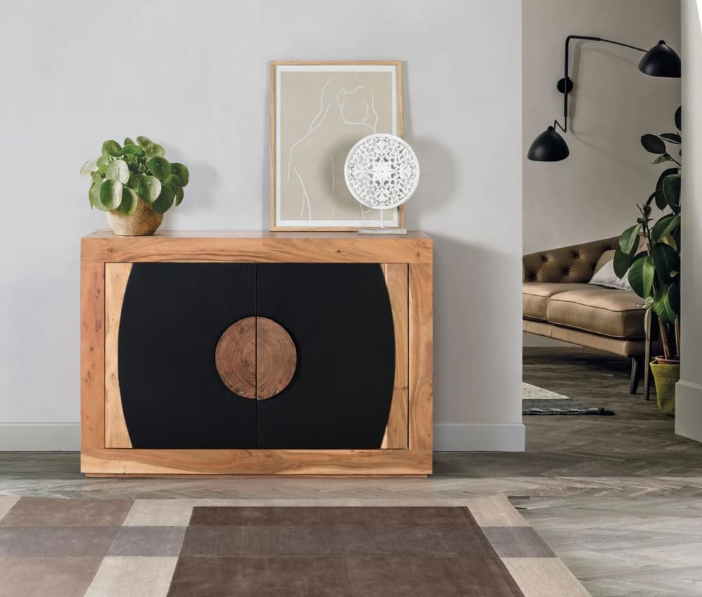 Buffet en bois d'acacia avec 2 portes - Maisons du Monde