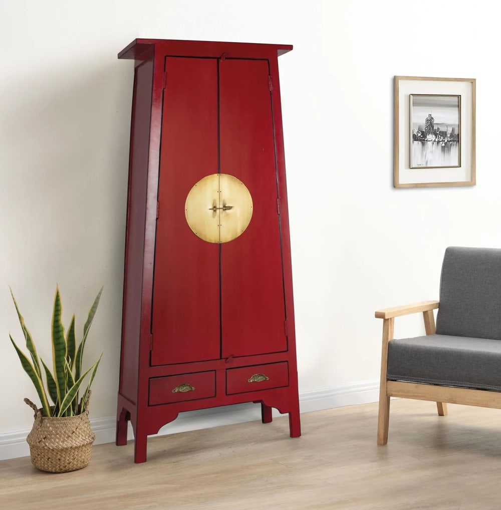 Armoire avec 2 portes et 2 tiroirs en bois de manguier - Maisons du Monde