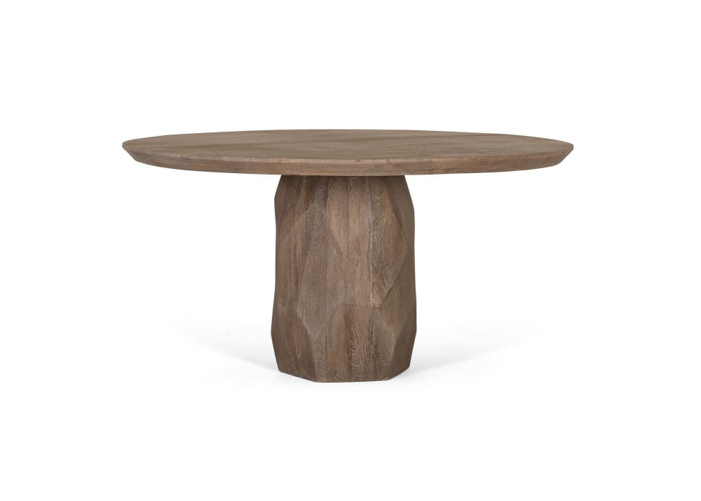 Table à manger fabriquée artisanalement en bois massif 150 cm