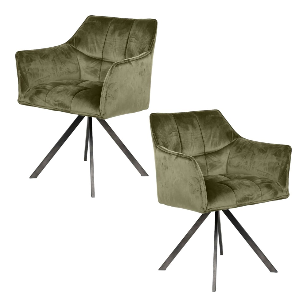 lot 2 fauteuils - velours