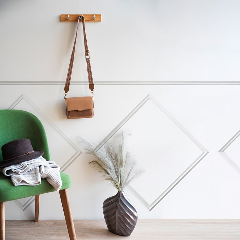 Kit de 4 moulures murales en bois - Pin des Landes - Prêt à coller