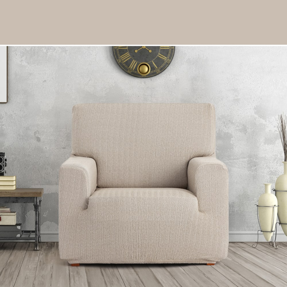 Housse de fauteuil extensible lin 80 * 120 - Maisons du Monde