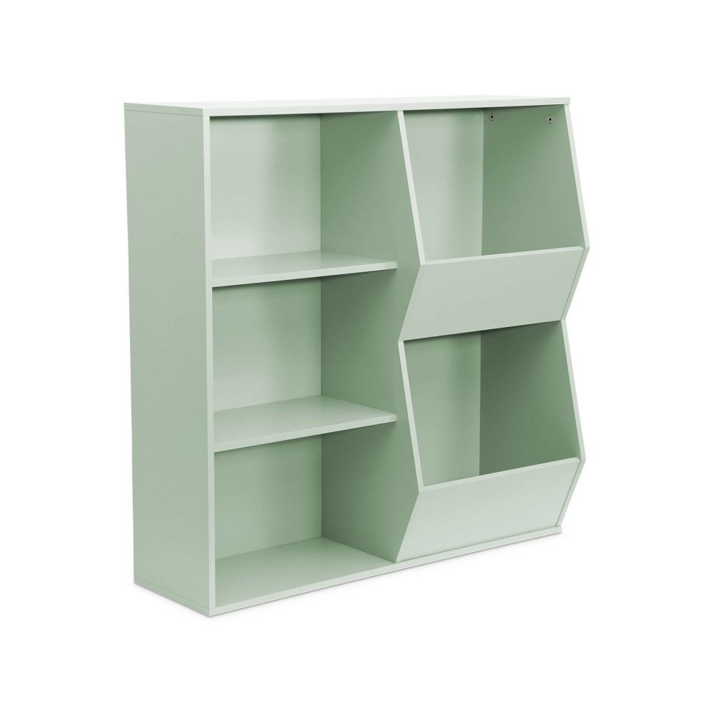 Meuble de rangement enfant vert, 4 étagères (sweeek) - Image 1