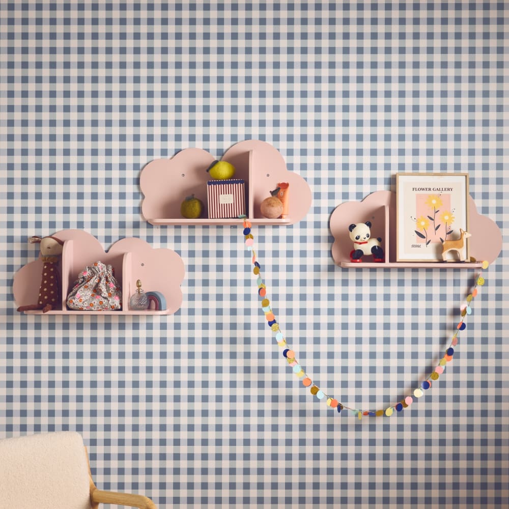 3 étagères murales roses nuage chambre enfant 3 étagères murales roses nuage chambre enfant
