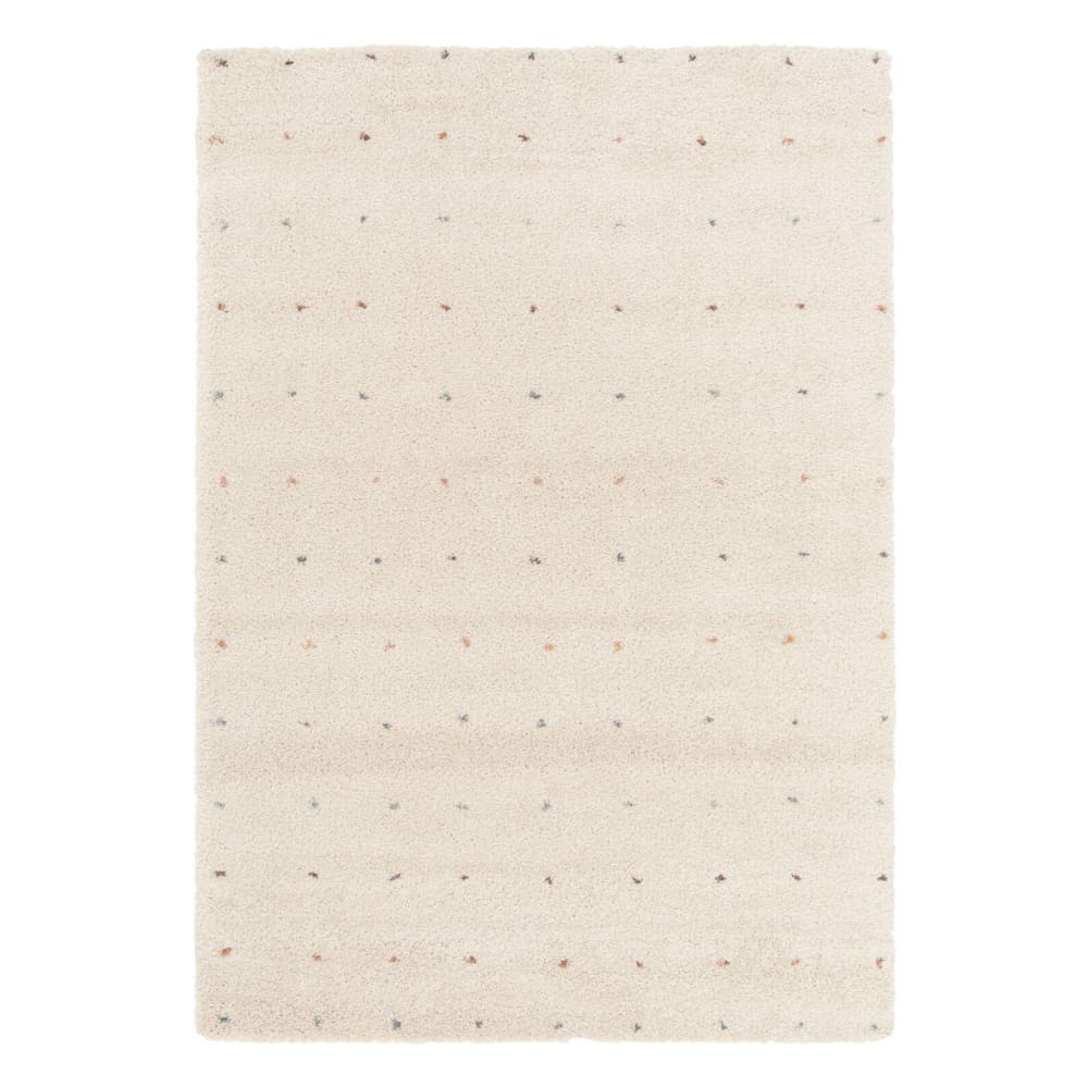 Tapis enfant à petits pois 120x170cm shaggy