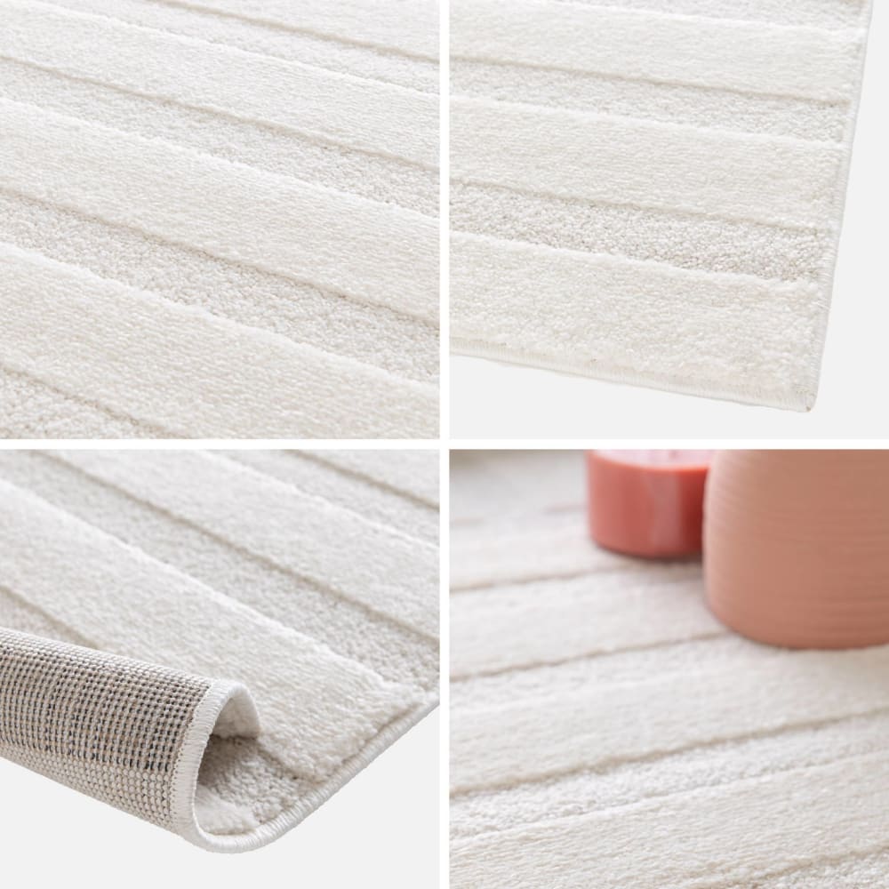 Tapis intérieur motifs arches, 160 x 230cm crème — vue 3