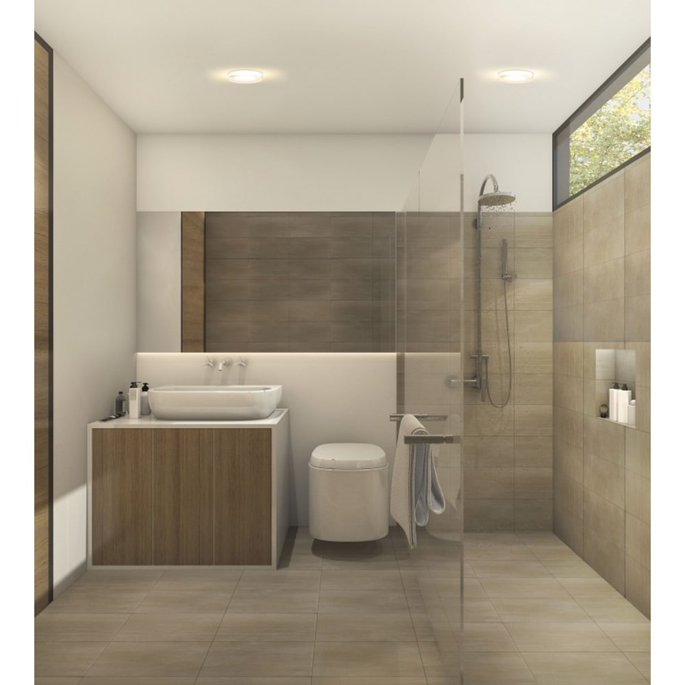 Plafonnier Encastré GU10 avec Diffuseur en Verre Blanc 90mm - Maisons du Monde