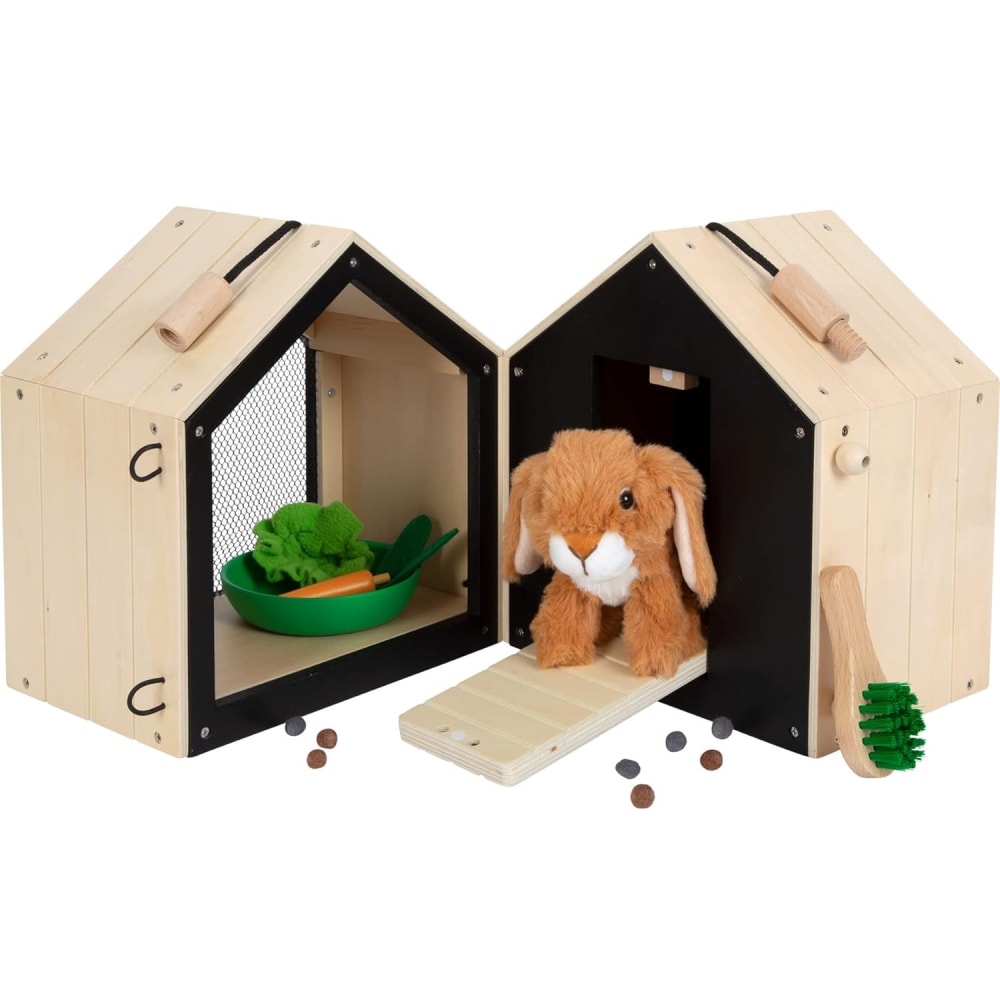 Small foot company Hasenstall mit Auslauf BEIGE HOLZ Kinder