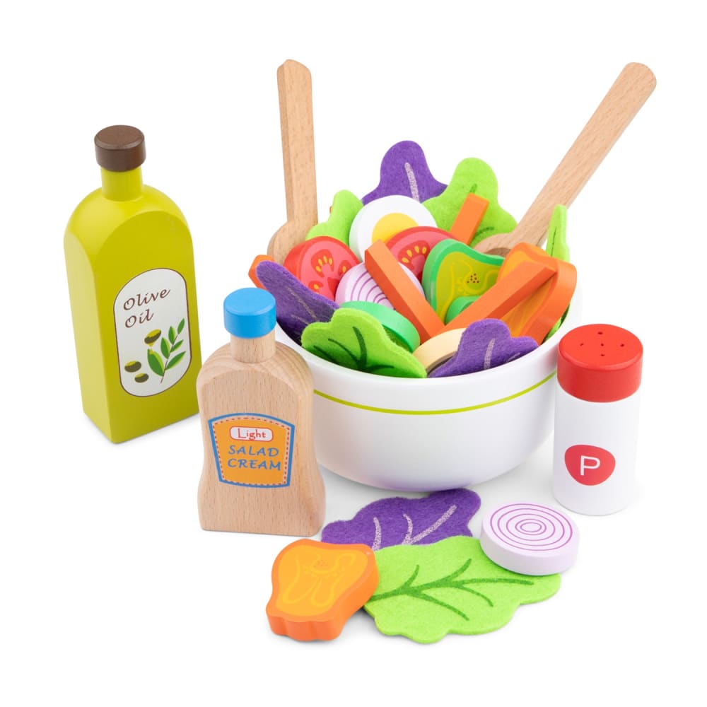 New Classic Toys Salat-Set GRÜN HOLZ Kinder