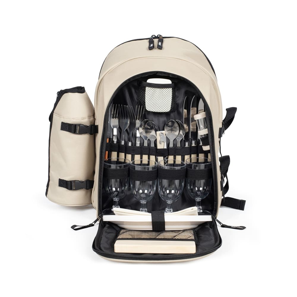 Sac à dos pique-nique 4 personnes crème
