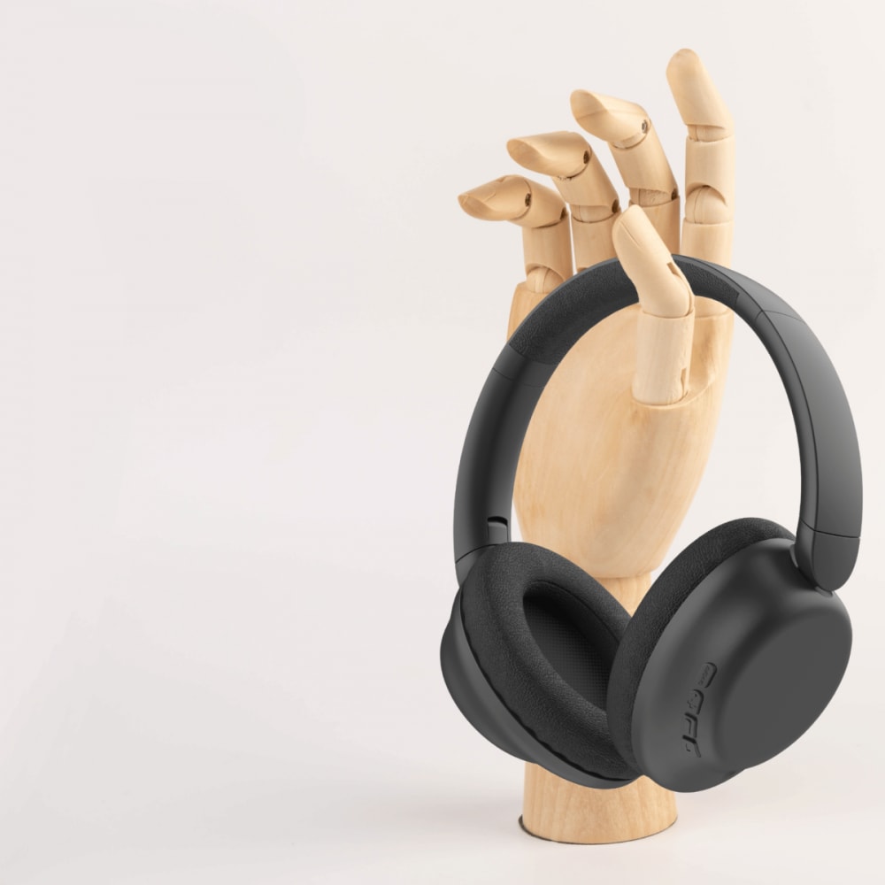 Casque compatible bluetooth® en abs recyclé noir - Maisons du Monde