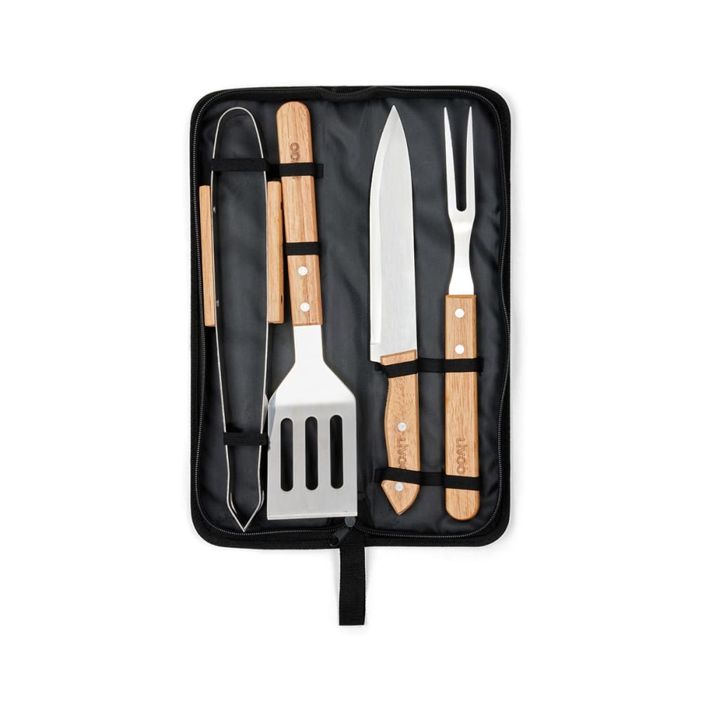 Set de 4 accessoires pour barbecue noir