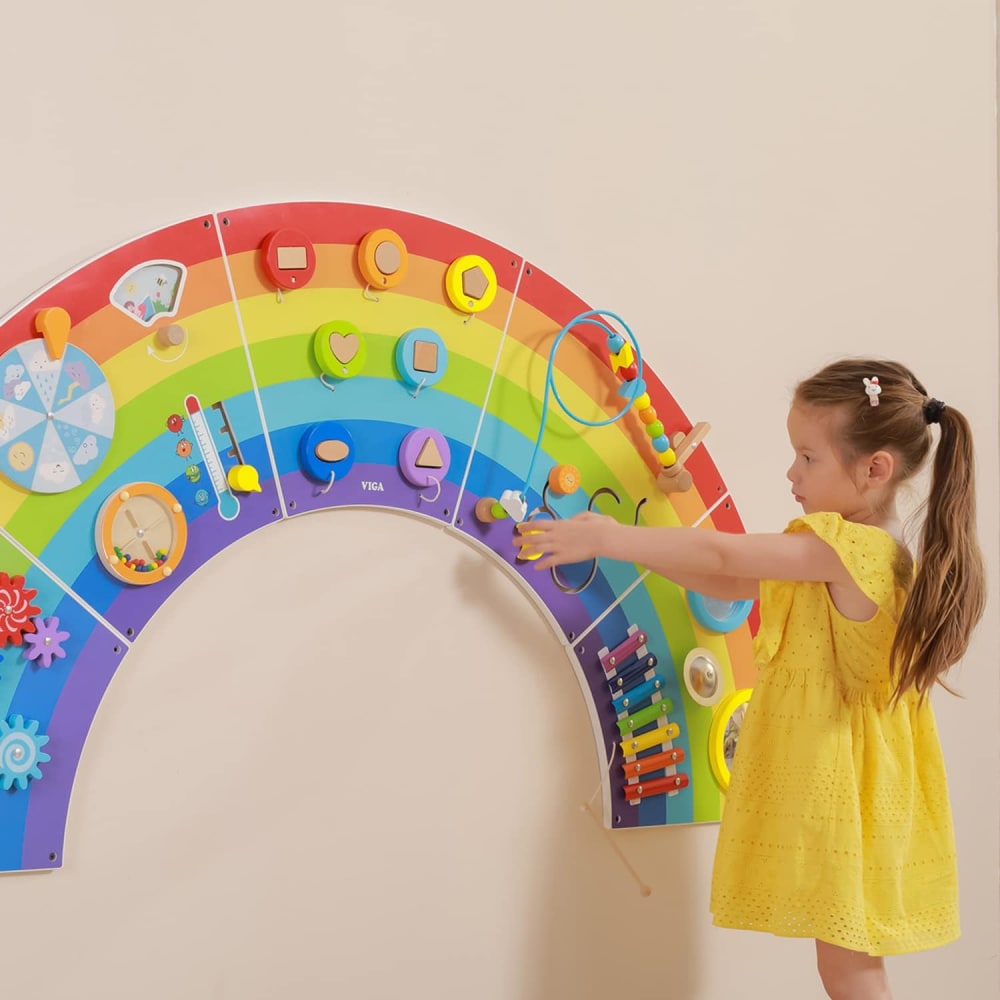 Panneau d'activités mural arc-en-ciel - Maisons du Monde